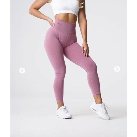 NVGTN Pastel Pink Curve Seamless Leggings Sz S Women’s - Picture 3 of 8